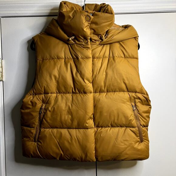Alo Yoga Gold Rush Puffer Vest Toffee Size S - Picture 3 of 6